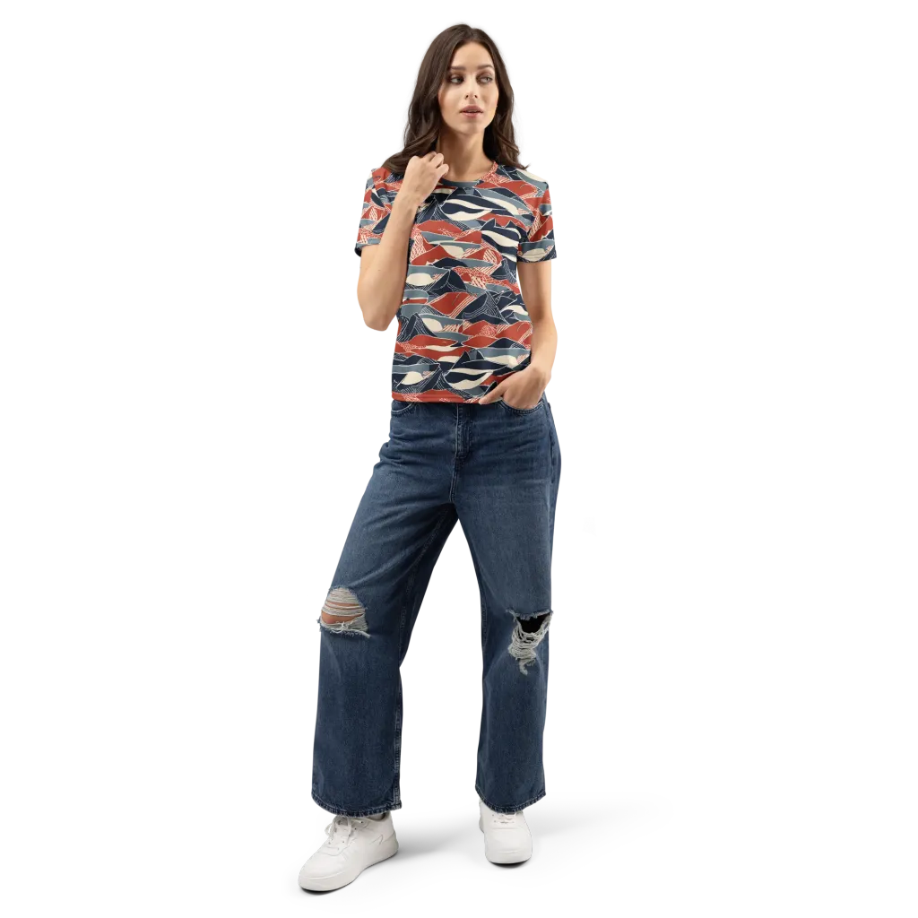 Redfin Rhapsody on Women's Crew Neck T-Shirt — Front