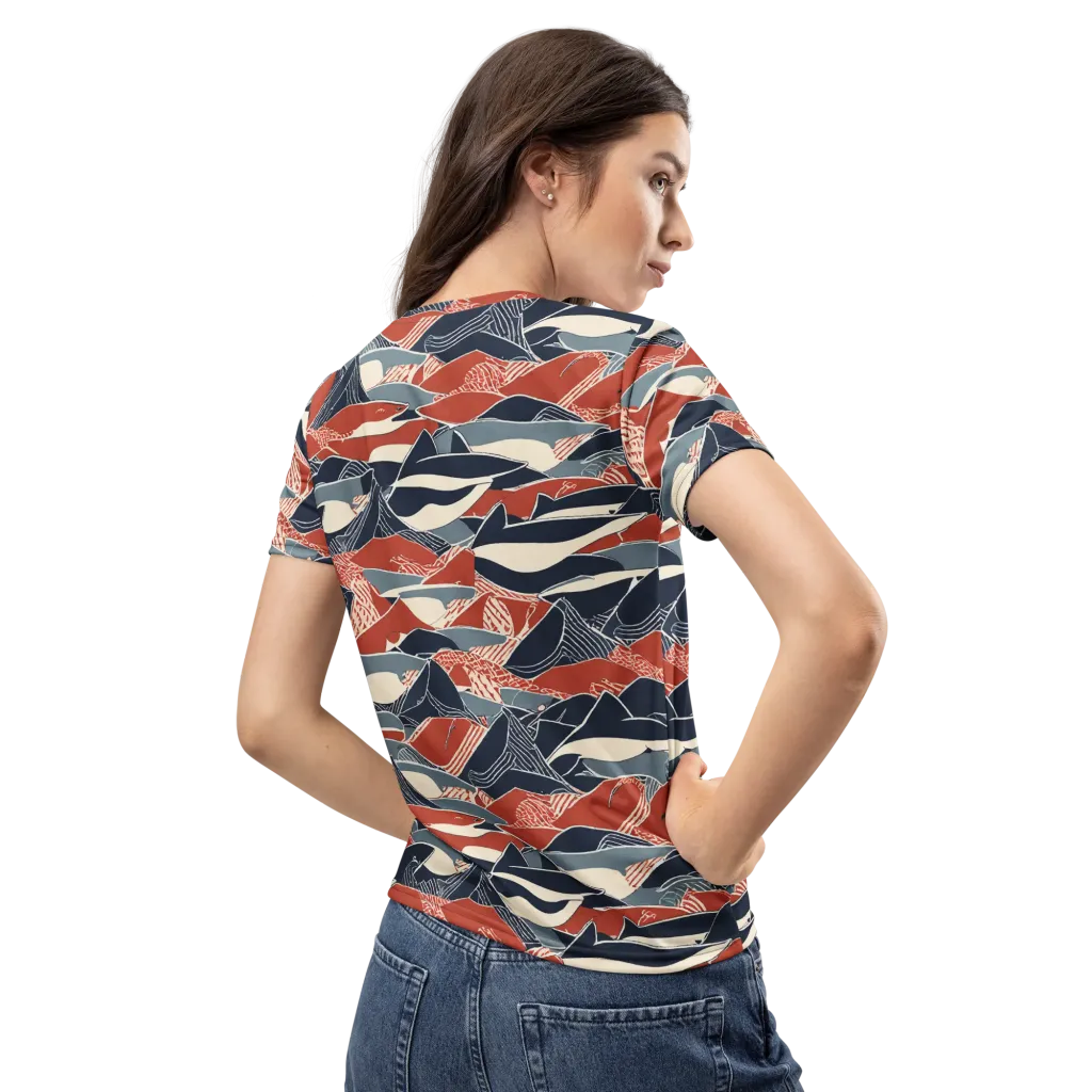 Redfin Rhapsody on Women's Crew Neck T-Shirt — Back