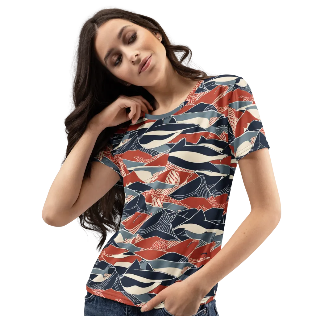 Redfin Rhapsody on Women's Crew Neck T-Shirt — Left Front