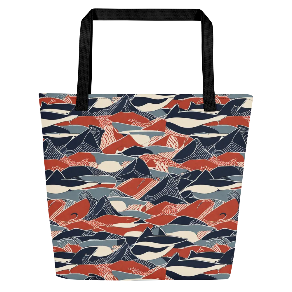 Redfin Rhapsody on Large Tote Bag W/ Pocket — Front