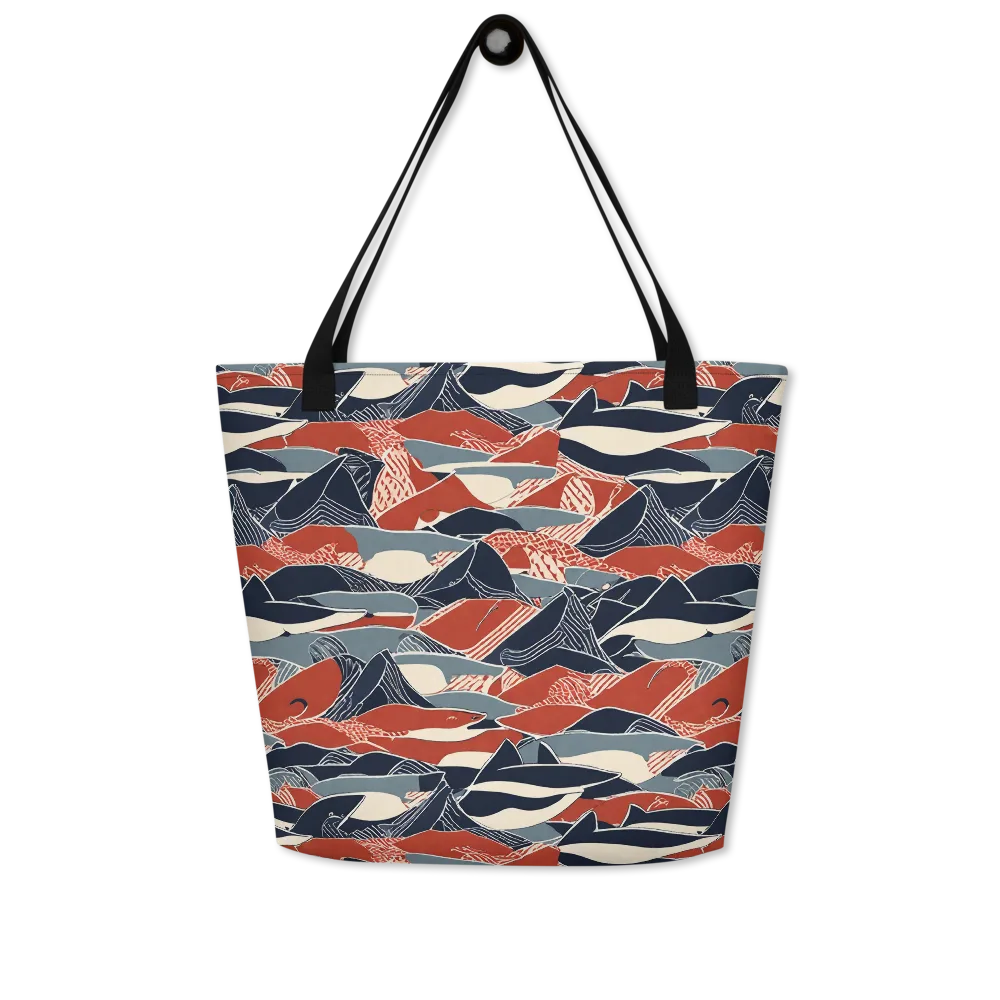 Redfin Rhapsody on Large Tote Bag W/ Pocket — Front