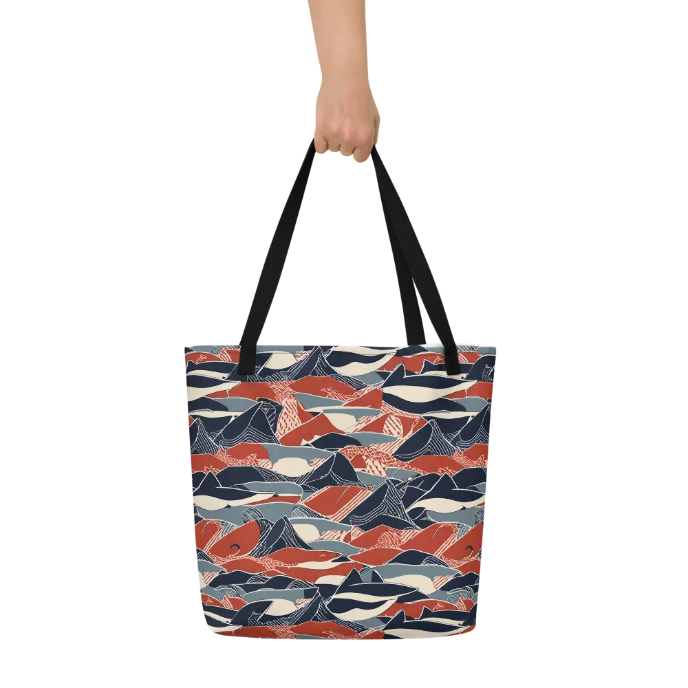Redfin Rhapsody on Large Tote Bag W/ Pocket — Front