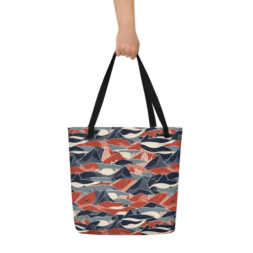 Redfin Rhapsody on a Large Tote Bag W/ Pocket