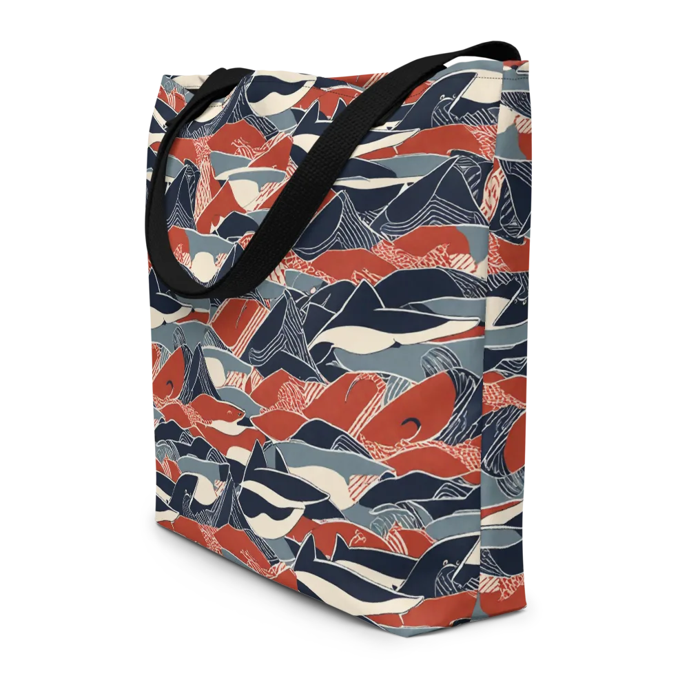 Redfin Rhapsody on Large Tote Bag W/ Pocket — Front