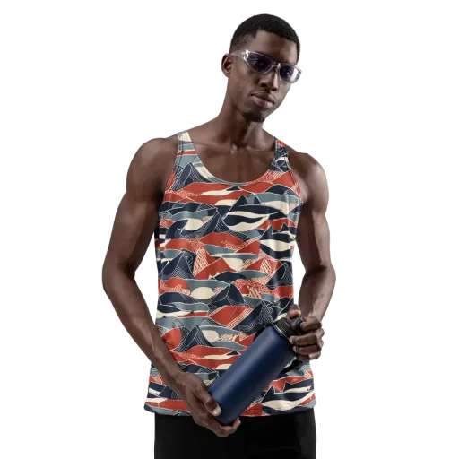 Redfin Rhapsody on a Men's Tank Top