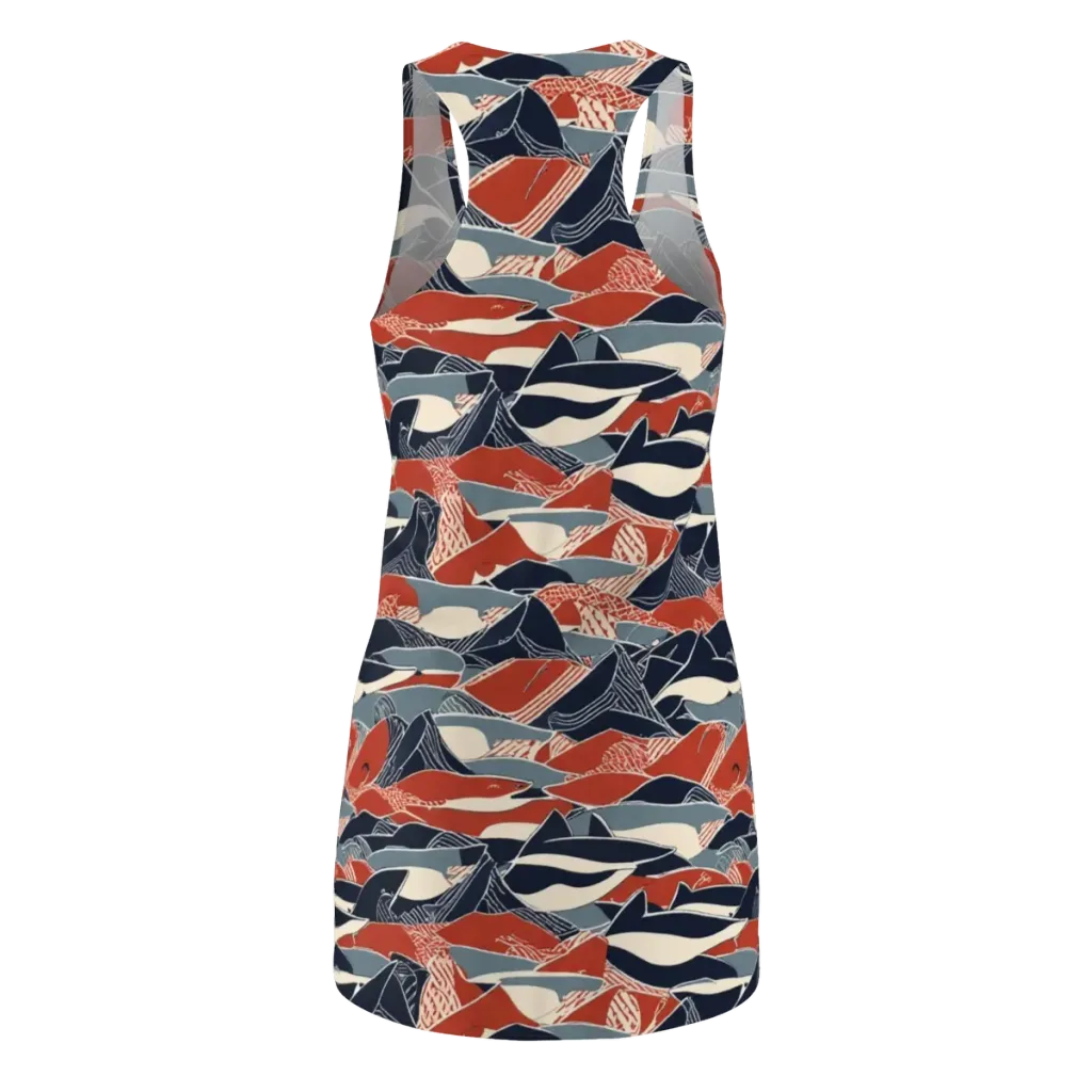 Redfin Rhapsody on Racerback Dress — Back