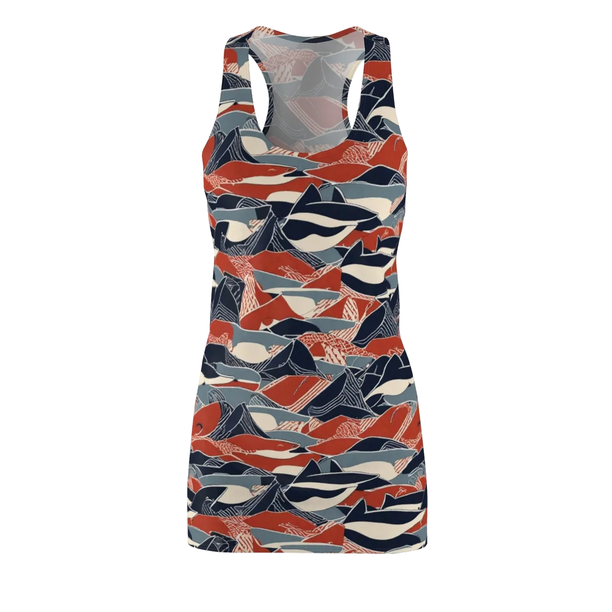 Redfin Rhapsody on Racerback Dress — Front