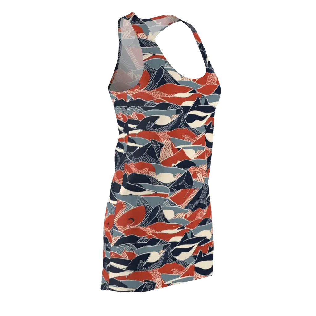 Redfin Rhapsody on Racerback Dress — Front Side