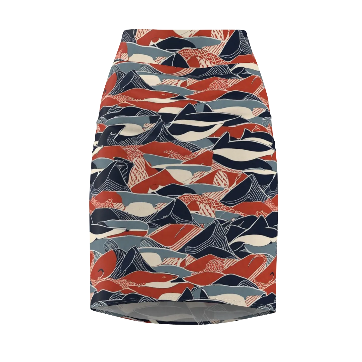 Redfin Rhapsody on Pencil Skirt — Front