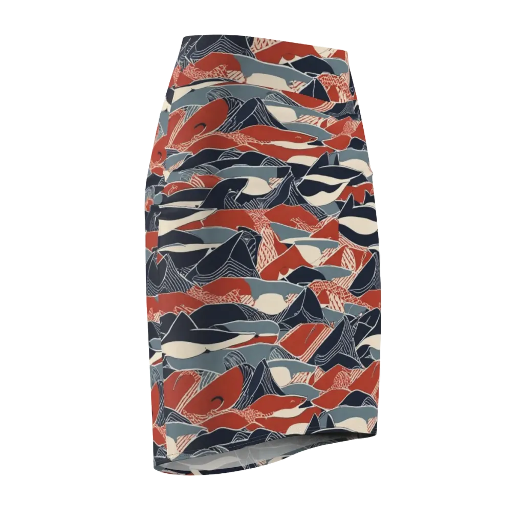 Redfin Rhapsody on Pencil Skirt — Front Side