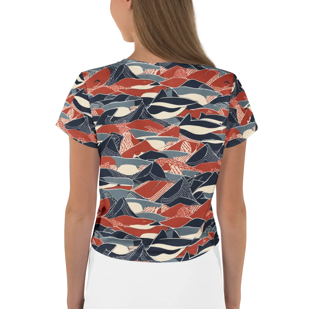 Redfin Rhapsody on Crop Tee — Back