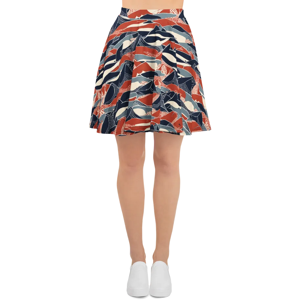 Redfin Rhapsody on Skater Skirt — Front