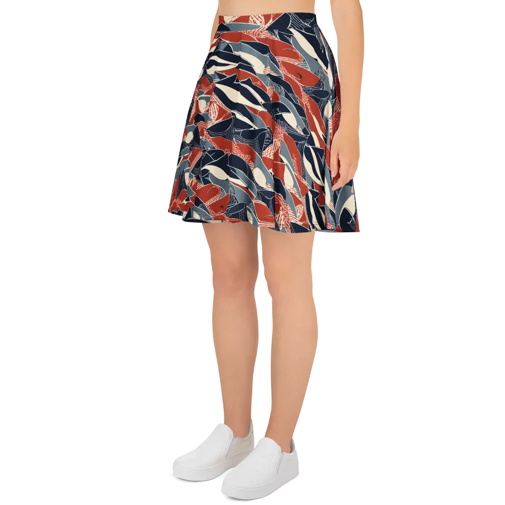 Redfin Rhapsody on Skater Skirt — Left