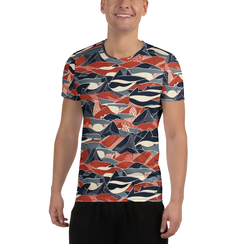Redfin Rhapsody on Men's Athletic T-Shirt — Front
