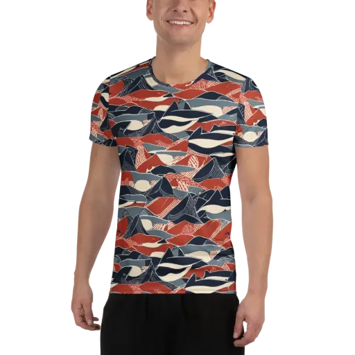 Redfin Rhapsody on a Men's Athletic T-Shirt