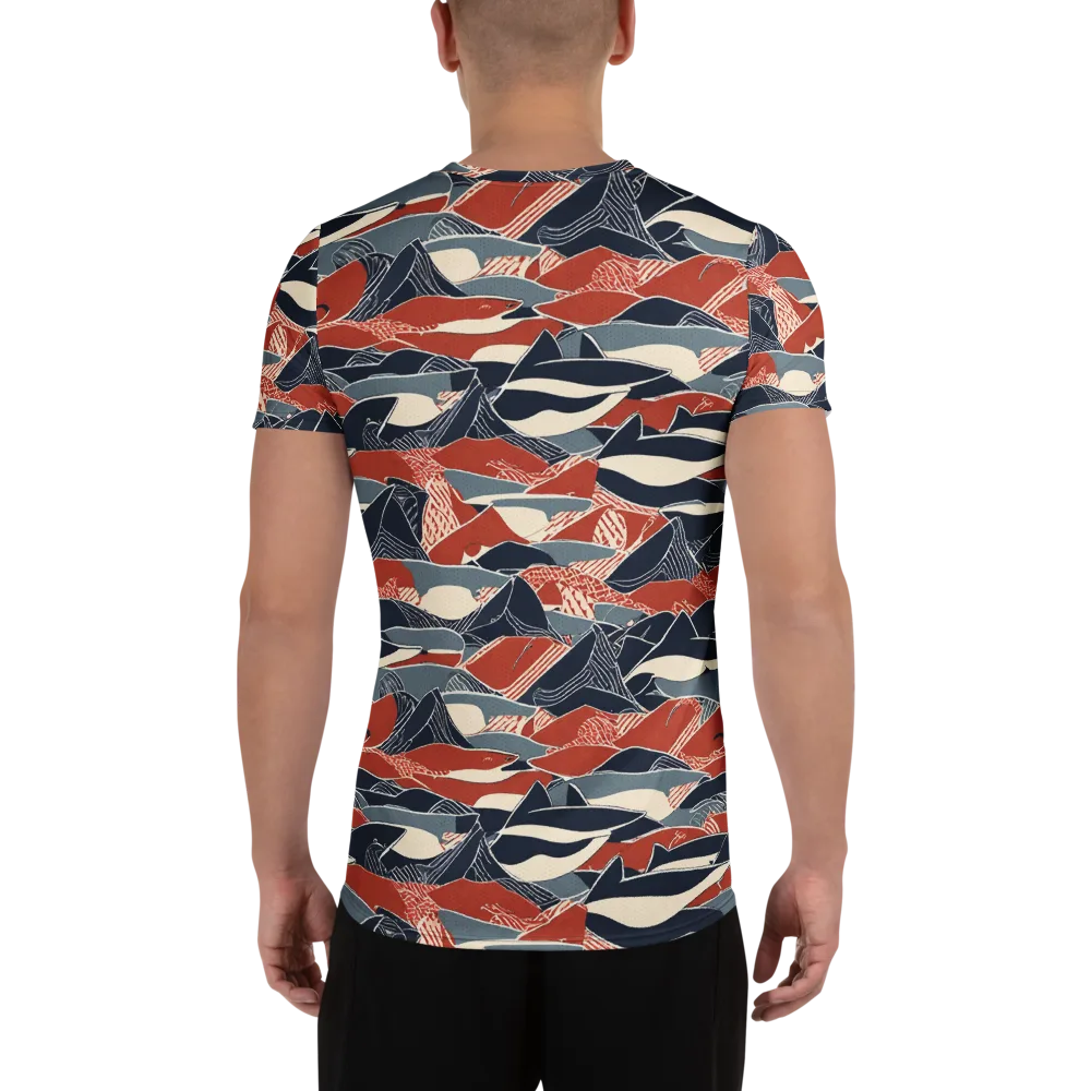 Redfin Rhapsody on Men's Athletic T-Shirt — Back