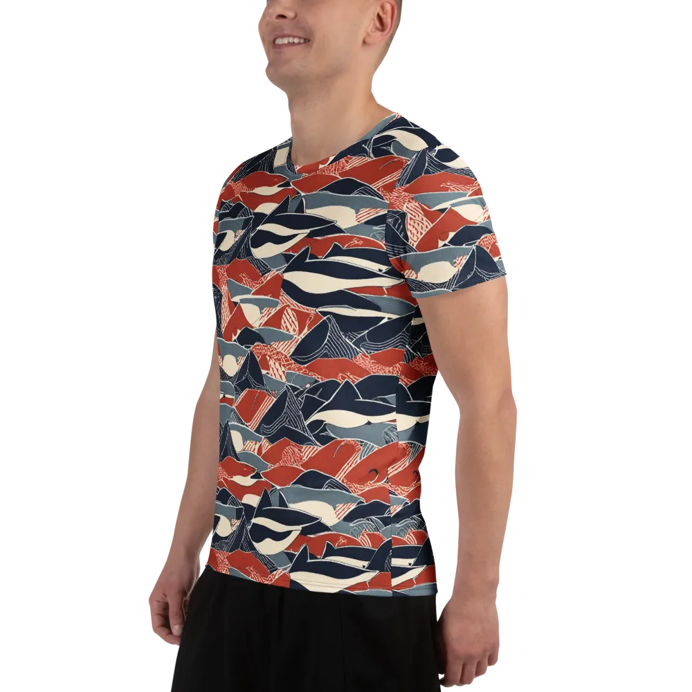 Redfin Rhapsody on Men's Athletic T-Shirt — Left