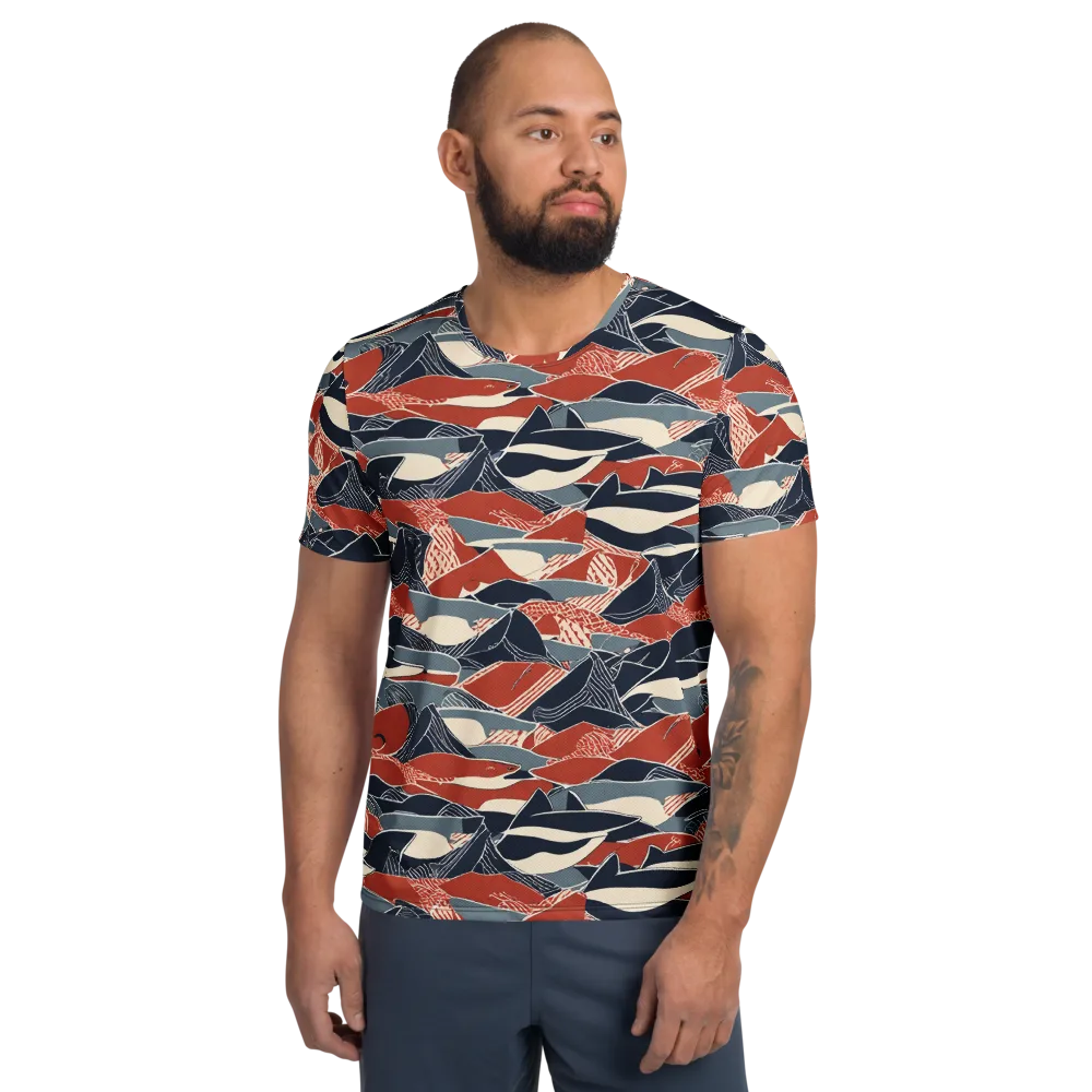 Redfin Rhapsody on Men's Athletic T-Shirt — Front