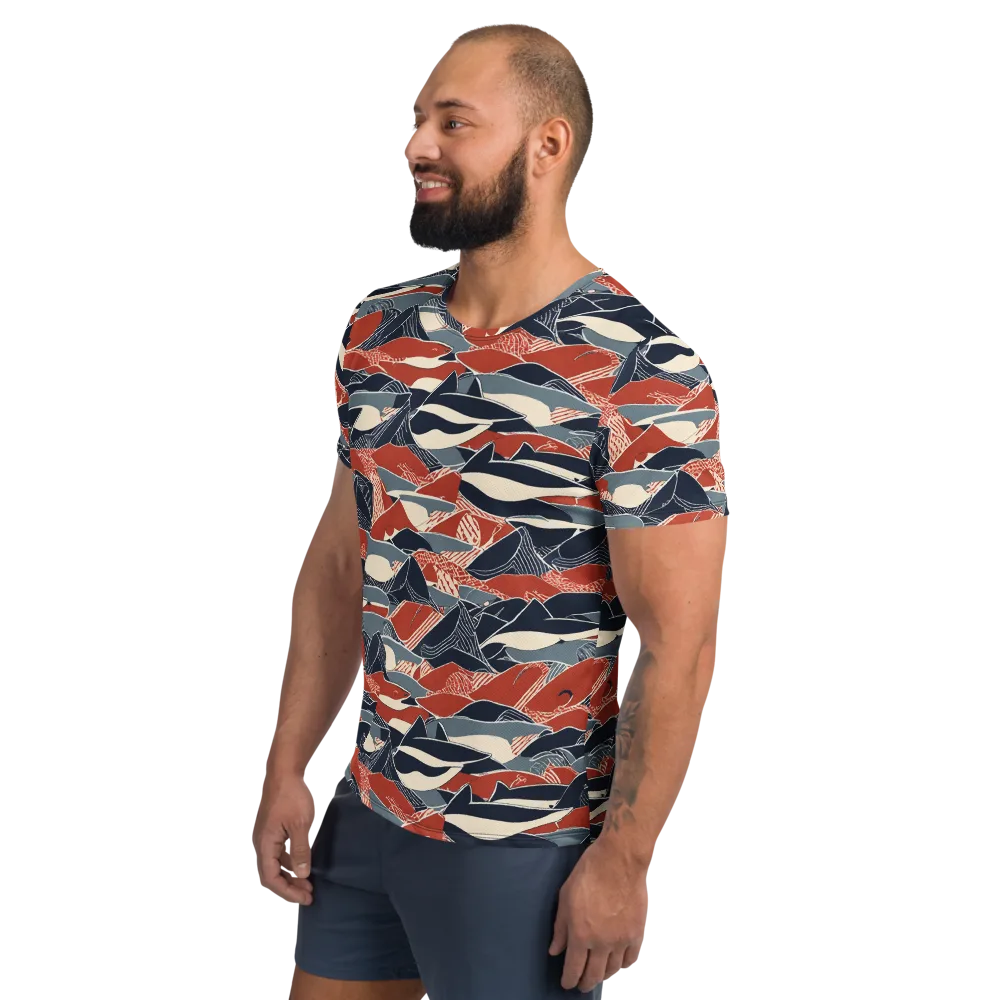 Redfin Rhapsody on Men's Athletic T-Shirt — Left
