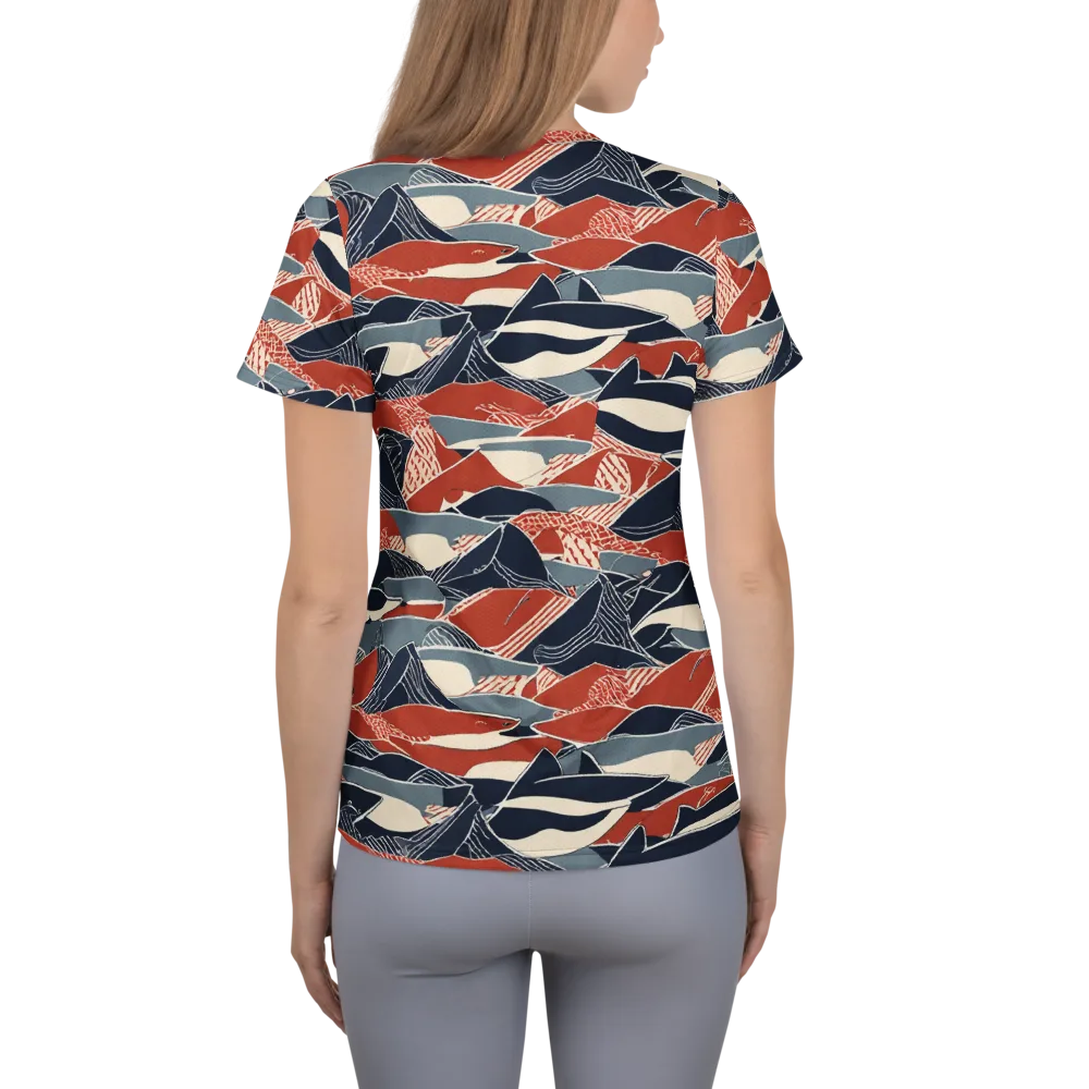 Redfin Rhapsody on Women's Athletic T-Shirt — Back