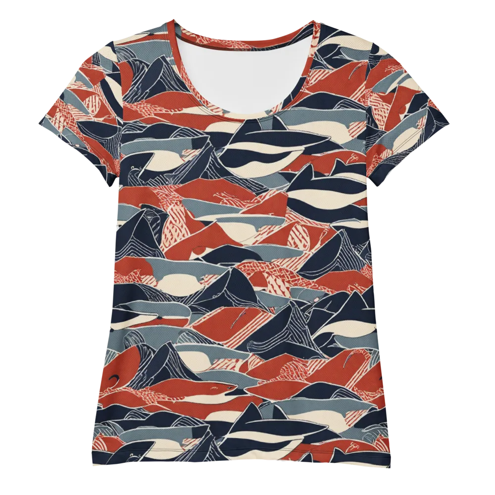 Redfin Rhapsody on Women's Athletic T-Shirt — Front