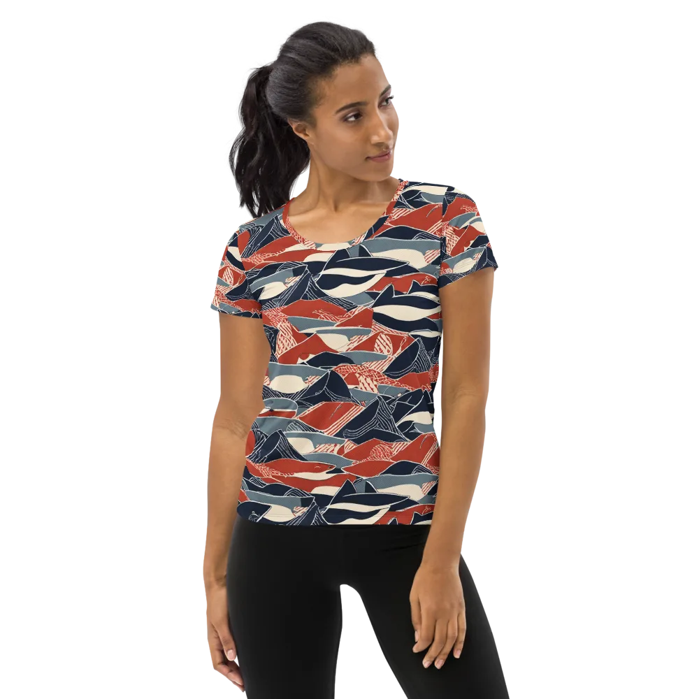 Redfin Rhapsody on Women's Athletic T-Shirt — Front