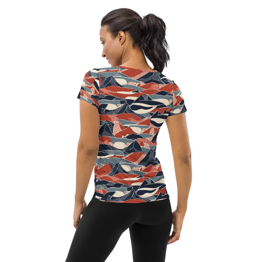 Redfin Rhapsody on Women's Athletic T-Shirt — Back