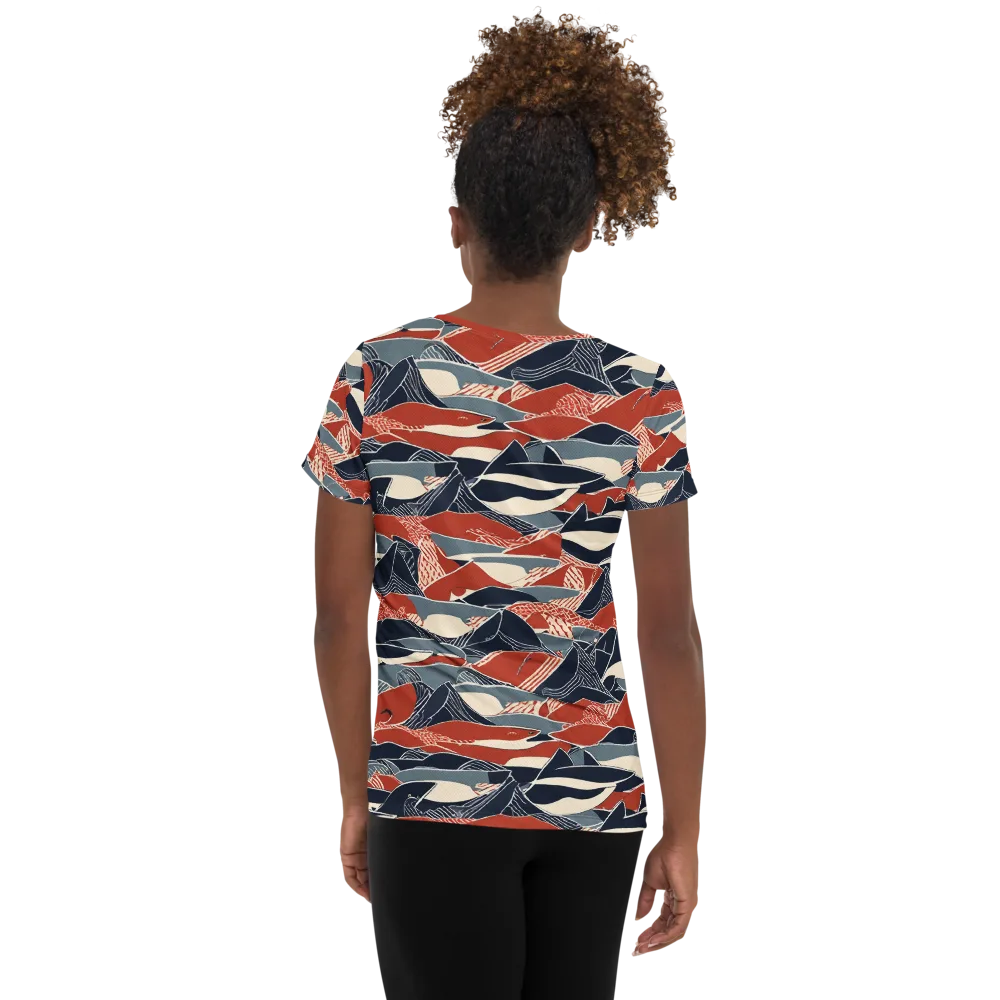 Redfin Rhapsody on Women's Athletic T-Shirt — Back