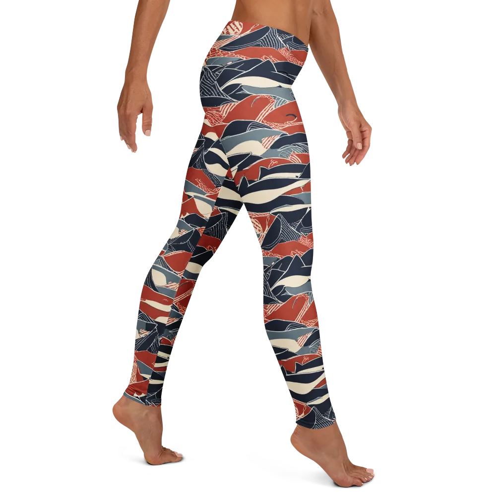 Redfin Rhapsody on Leggings — Right