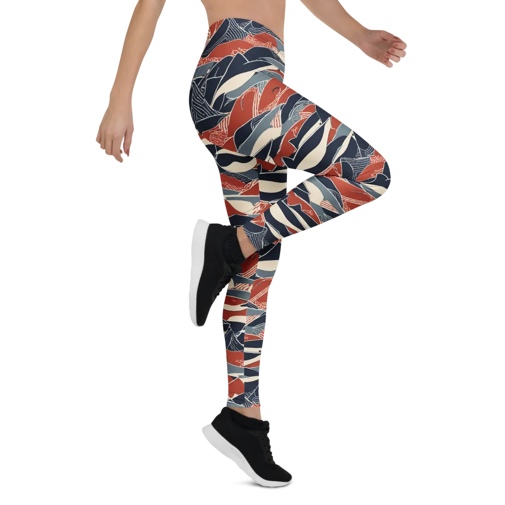 Redfin Rhapsody on Leggings — Right