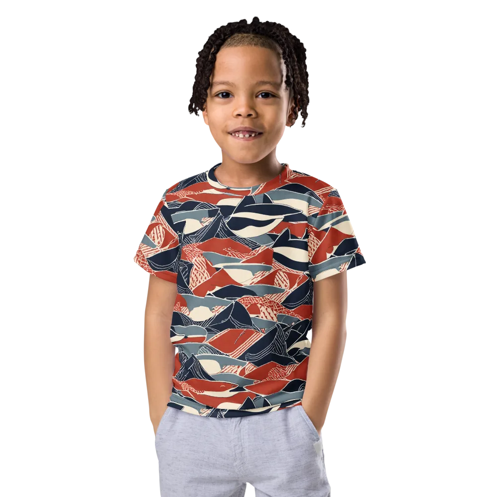Redfin Rhapsody on Kids Crew Neck T-Shirt — Front