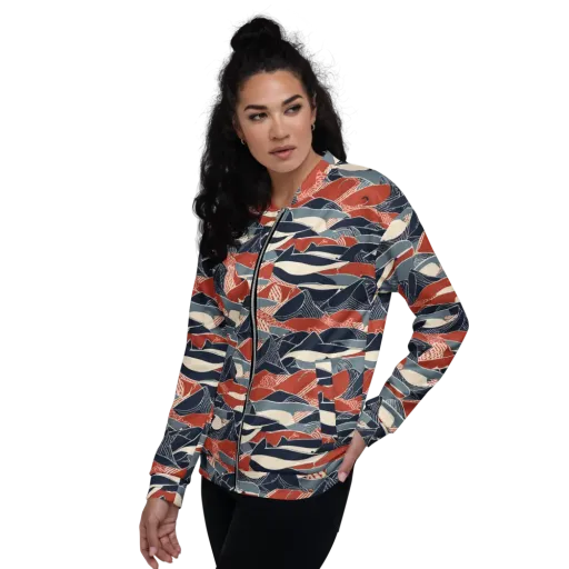 Redfin Rhapsody on a Bomber Jacket