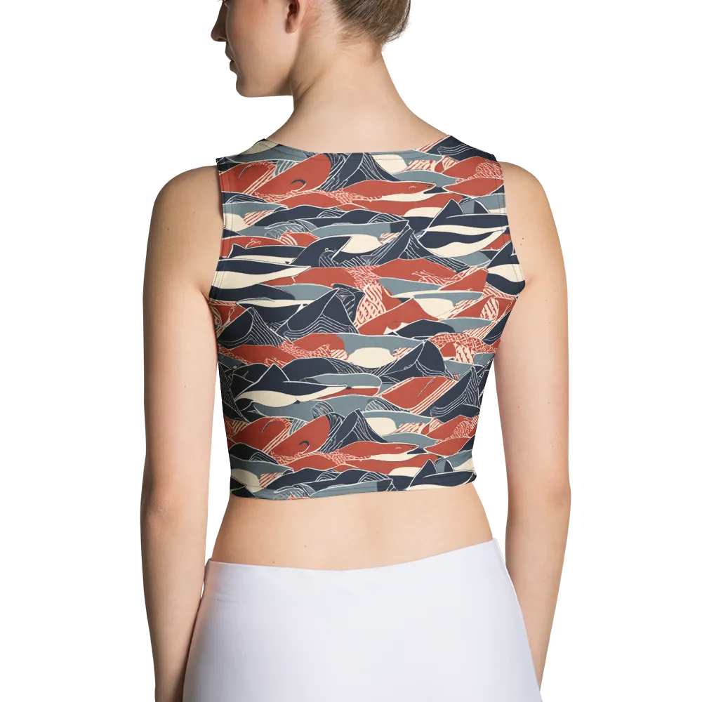 Redfin Rhapsody on Crop Top — Back