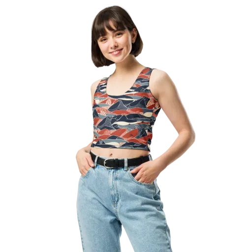 Redfin Rhapsody on a Crop Top