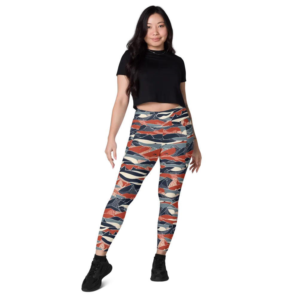 Redfin Rhapsody on Leggings with Pockets — Front