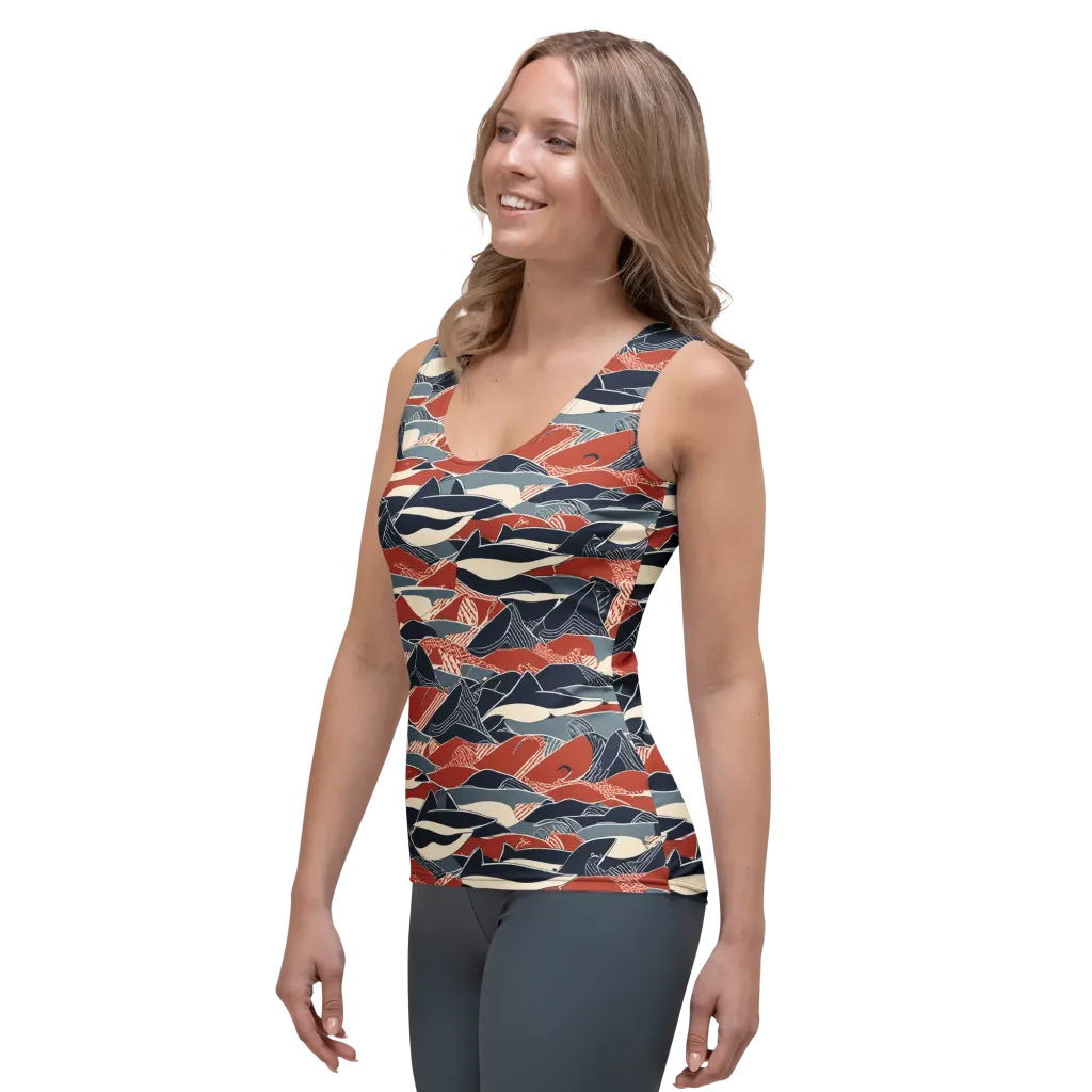 Redfin Rhapsody on Women's Tank Top — Left Front