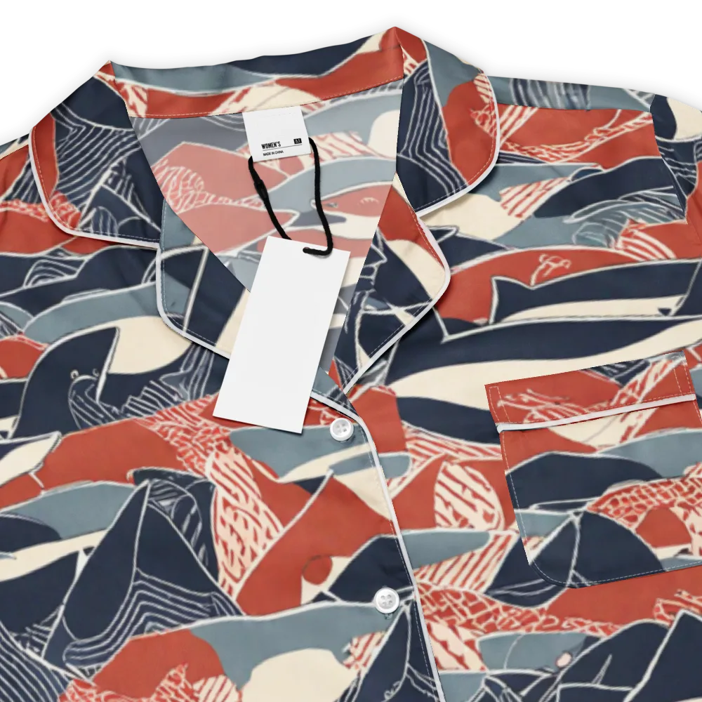Redfin Rhapsody on Women's Short Sleeve Pajama Top — Product details
