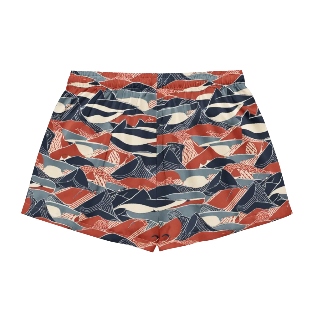 Redfin Rhapsody on Women's Pajama Shorts — Back