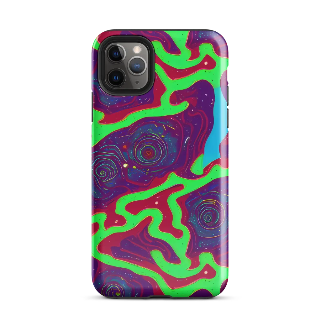 Neon Rose Riot on Tough Case for iPhone® — Front