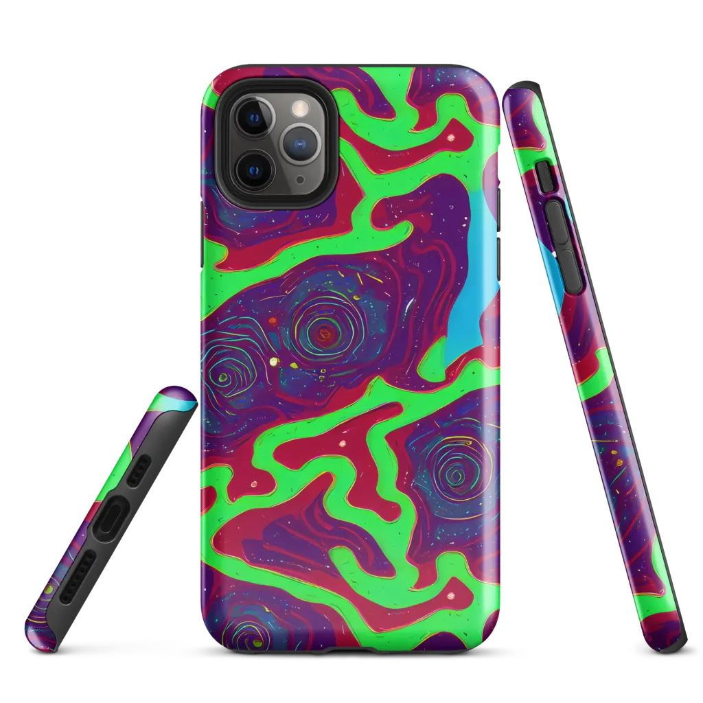 Neon Rose Riot on Tough Case for iPhone® — Front