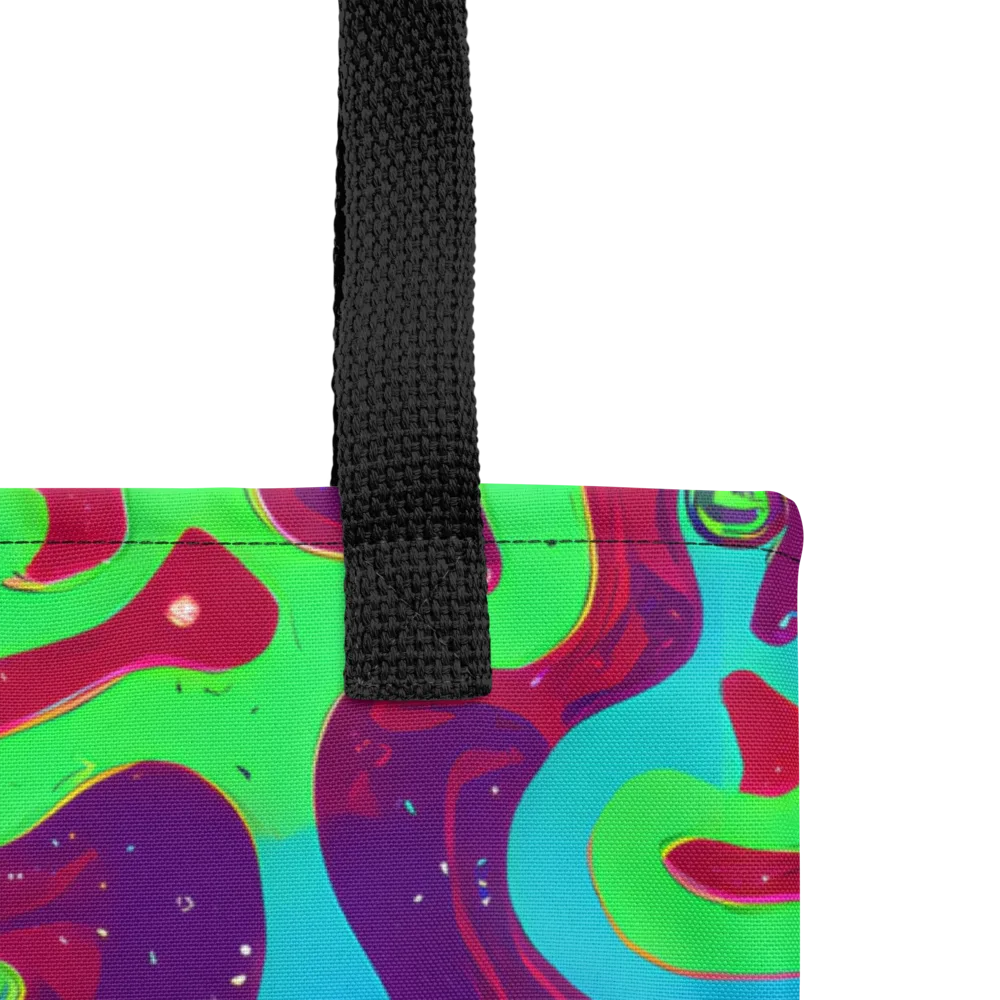 Neon Rose Riot on Tote Bag — Product details