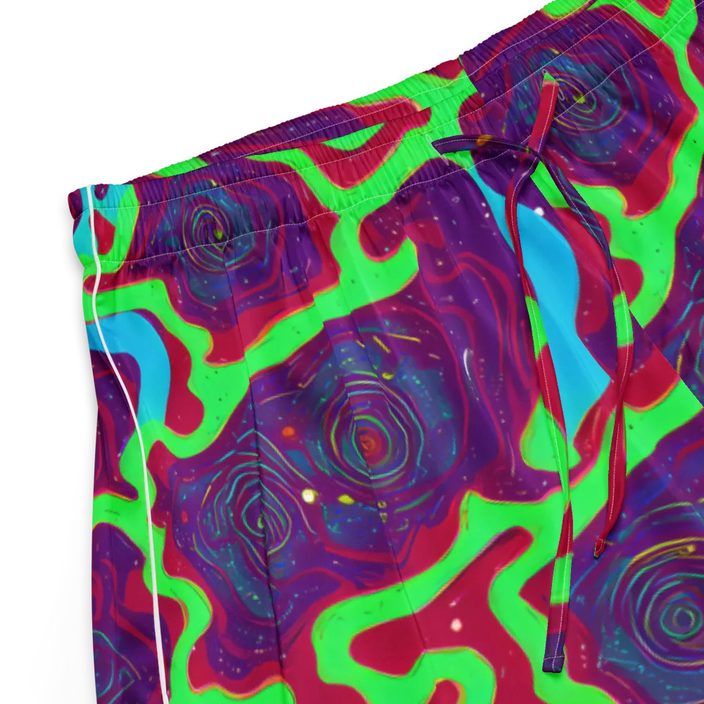Neon Rose Riot on Women's Pajama Shorts — Product details