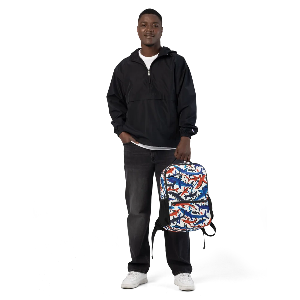 Bluewater Brushstroke on Utility Backpack — Front
