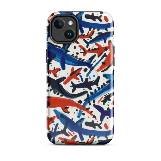 Bluewater Brushstroke on a MagSafe Tough Case for iPhone®