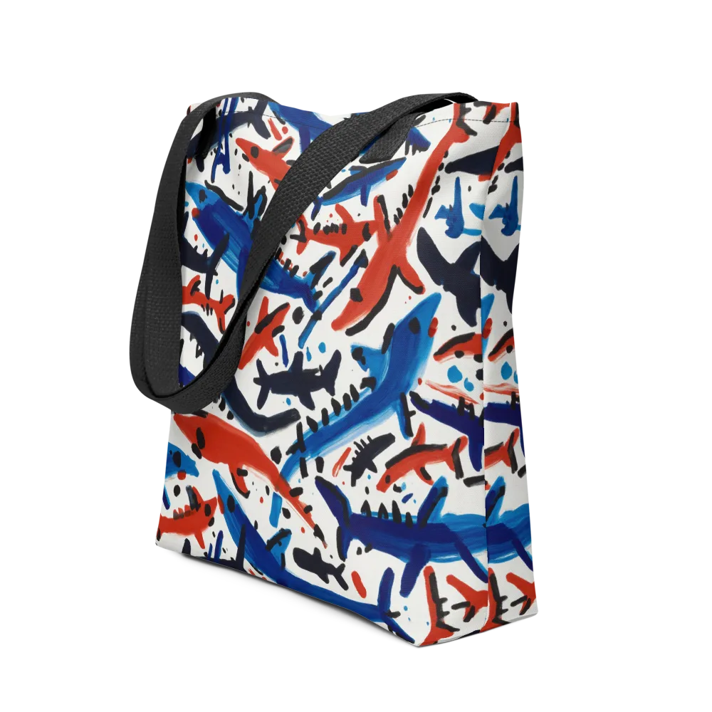 Bluewater Brushstroke on Tote Bag — Front
