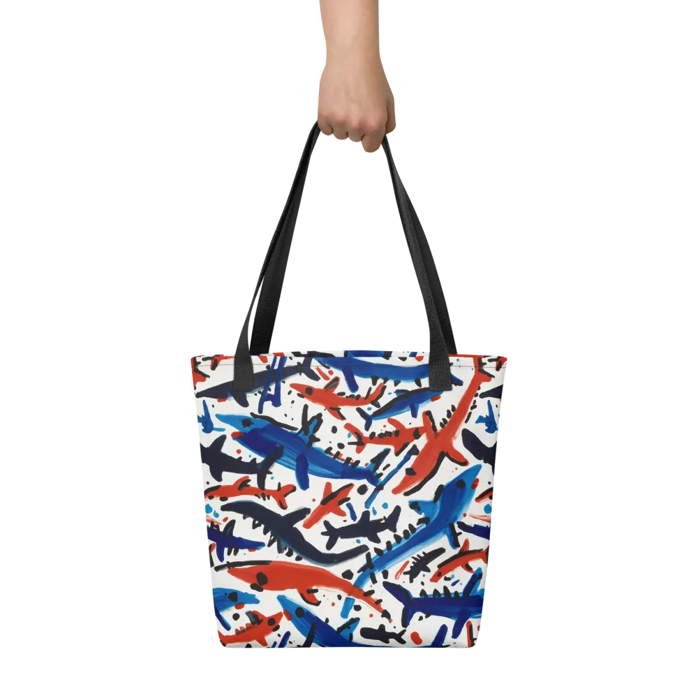 Bluewater Brushstroke on Tote Bag — Front
