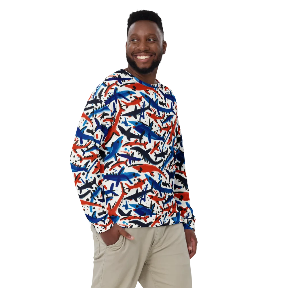 Bluewater Brushstroke on Sweatshirt — Front