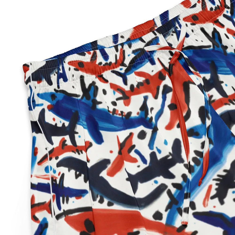 Bluewater Brushstroke on Women's Pajama Shorts — Product details