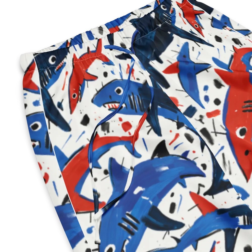 Shark Attack Abstract on Women's Pajama Pants — Product details