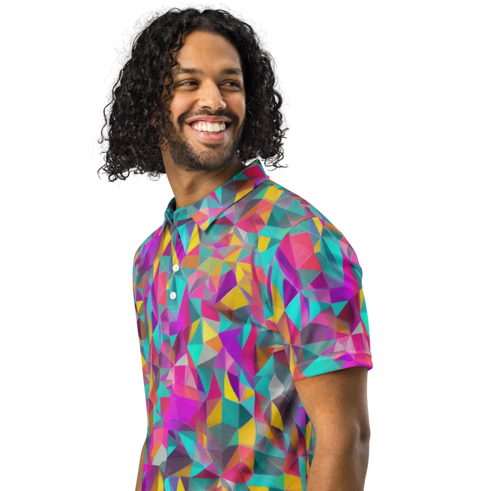 Prism Bazaar on Men's Slim Fit Polo Shirt — Left Front